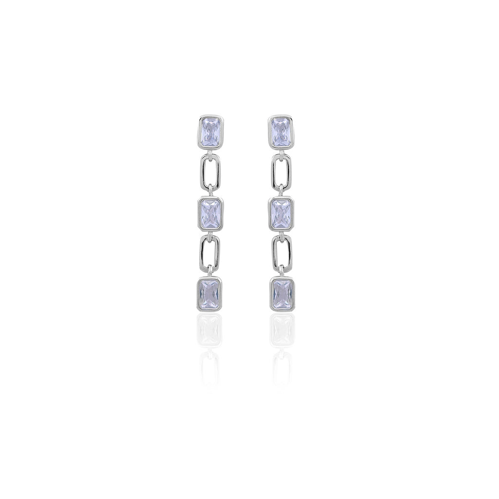 Silver Chic Link Earrings