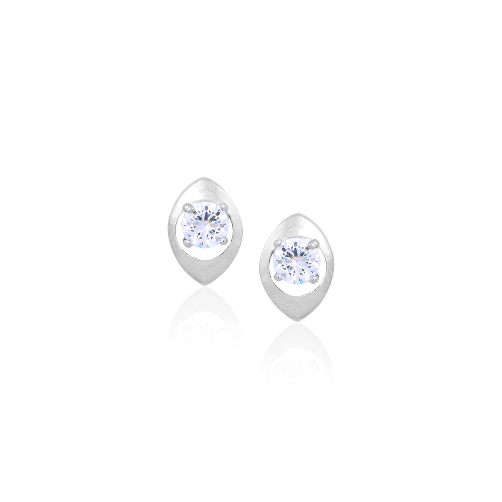 Silver Spark Studs for Her