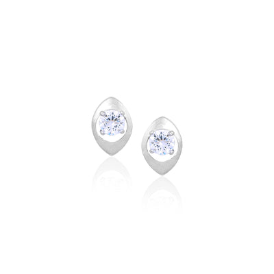 Silver Spark Studs for Her