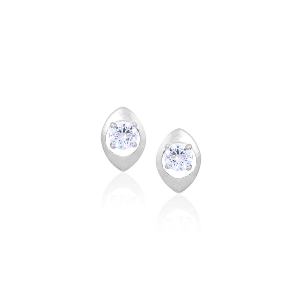 Silver Spark Studs for Her