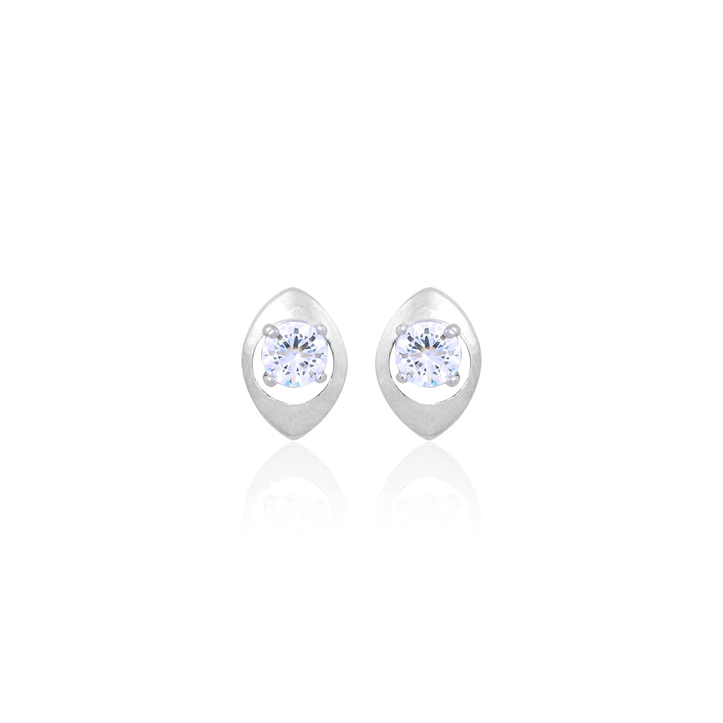 Silver Spark Studs for Her