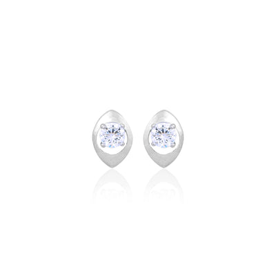 Silver Spark Studs for Her