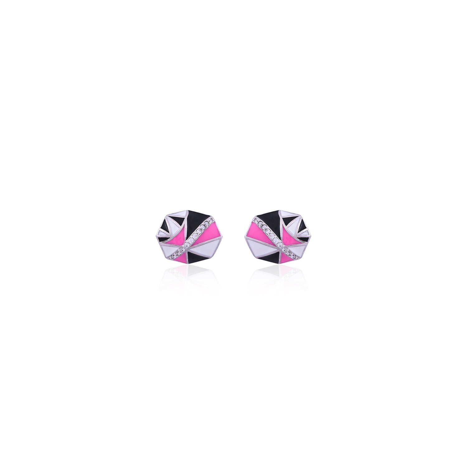 Silver Urban Chic Studs Earrings