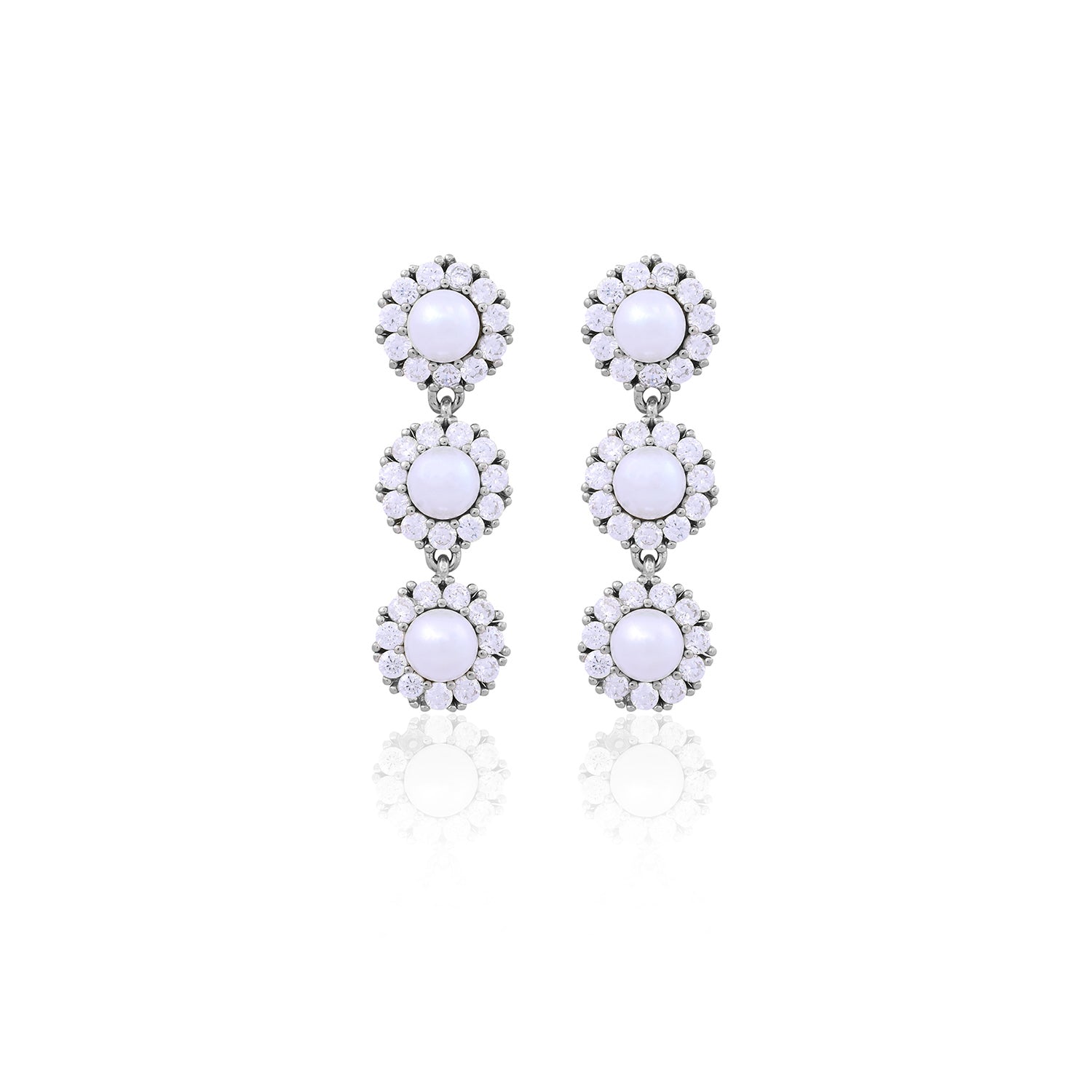Silver & Rose Gold Multi-Purpose Chain Earrings for Her