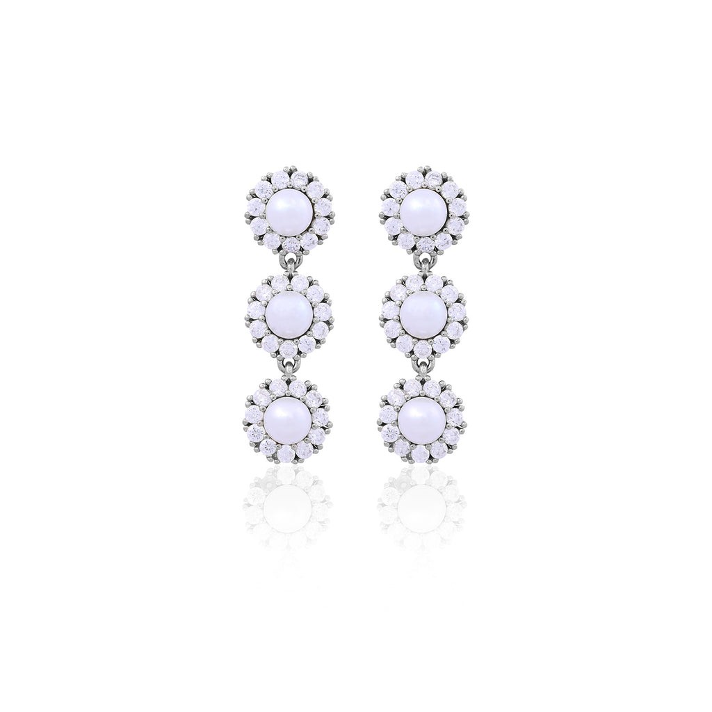 Silver & Rose Gold Multi-Purpose Chain Earrings for Her