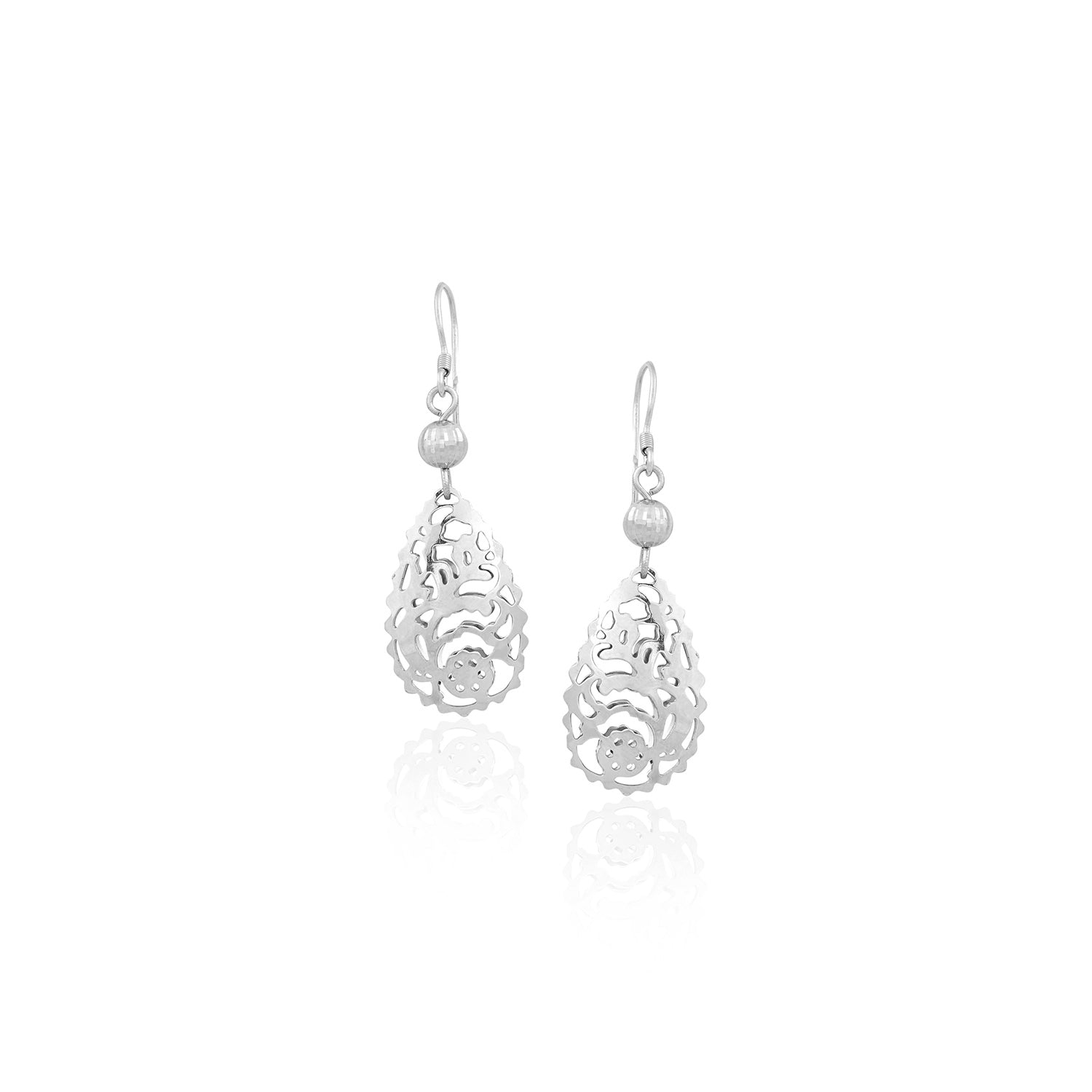 Silver Filigree Teardrop Earrings for Her - Flâneur Global® | FG | 925 Fine Silver Jewelry & Accessories 
