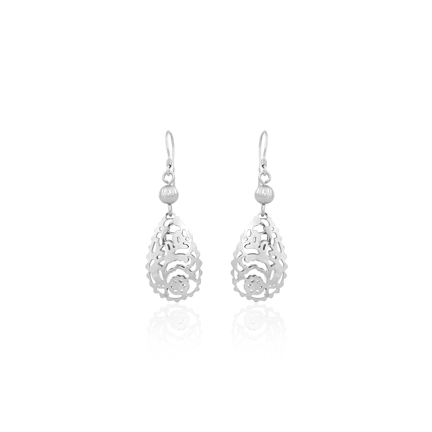 Silver Filigree Teardrop Earrings for Her - Flâneur Global® | FG | 925 Fine Silver Jewelry & Accessories 