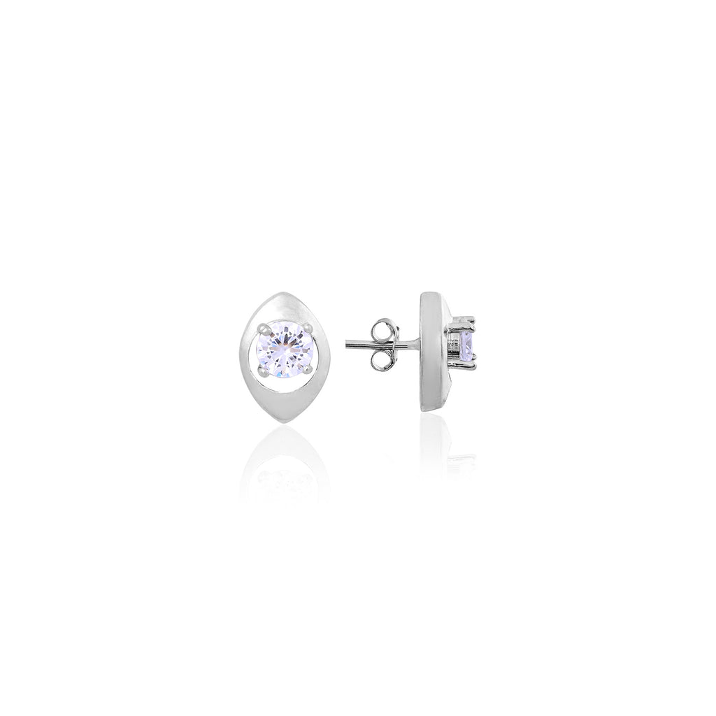 Silver Spark Studs for Her