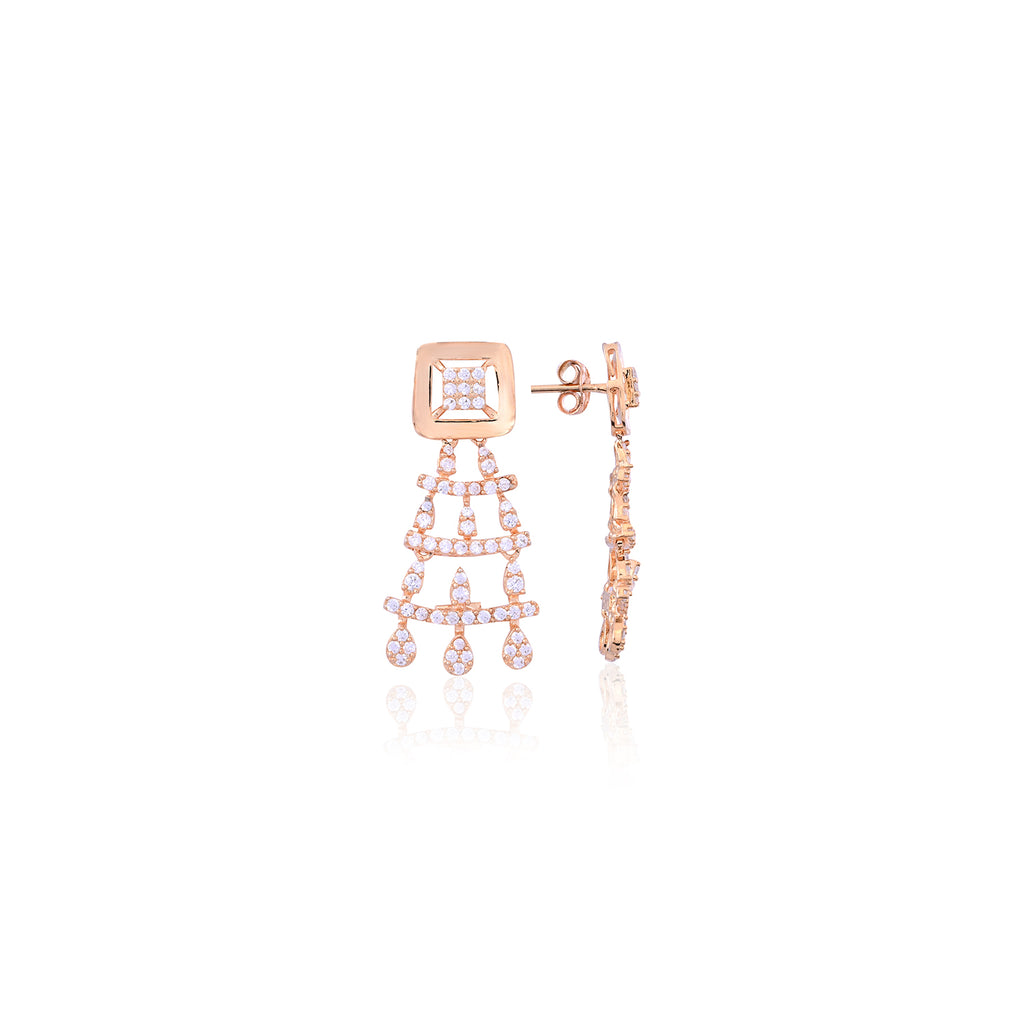 Silver Royal Chandelier Earrings - Flâneur Global® | FG | 925 Fine Silver Jewelry & Accessories 
