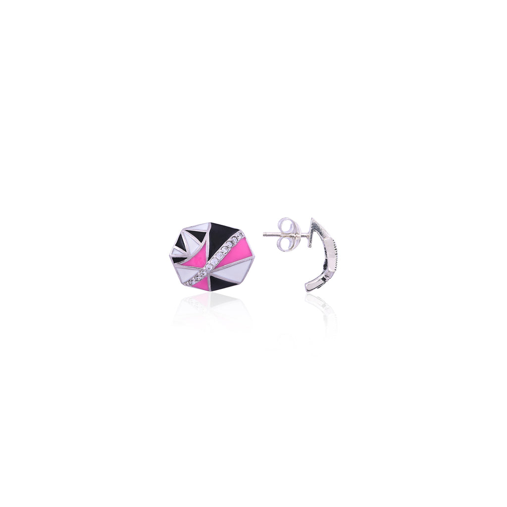 Silver Urban Chic Studs Earrings