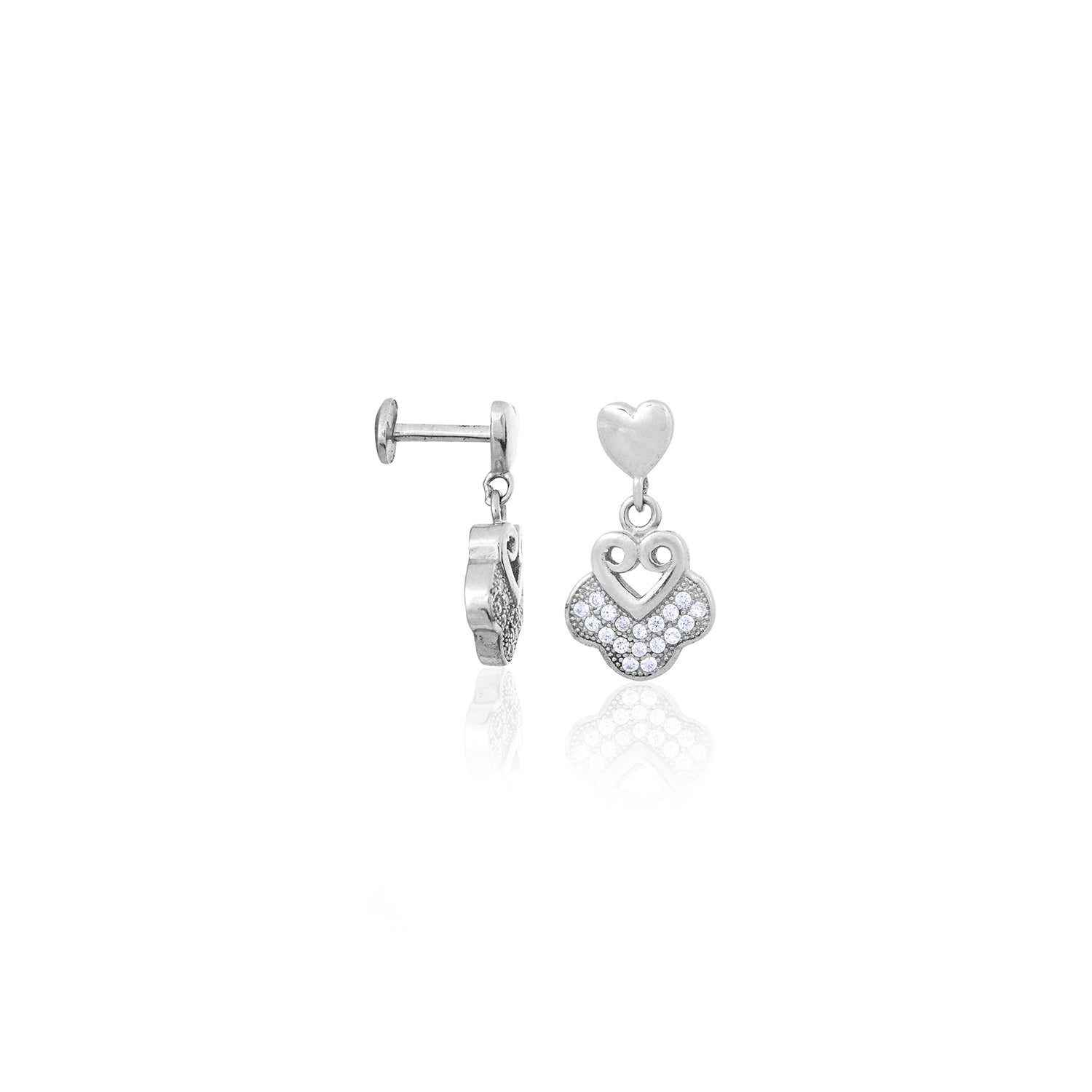 Silver Heart Drops - Flâneur Global® | FG | 925 Fine Silver Jewelry & Accessories 