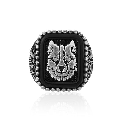 Wolf Emblem Ring - Flâneur Global® | FG | 925 Fine Silver Jewelry & Accessories 