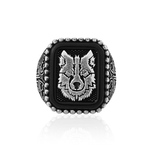 Wolf Emblem Ring