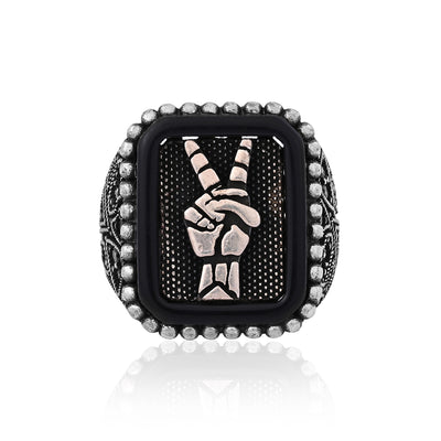 Silver Victory Hand Ring - Flâneur Global® | FG | 925 Fine Silver Jewelry & Accessories 