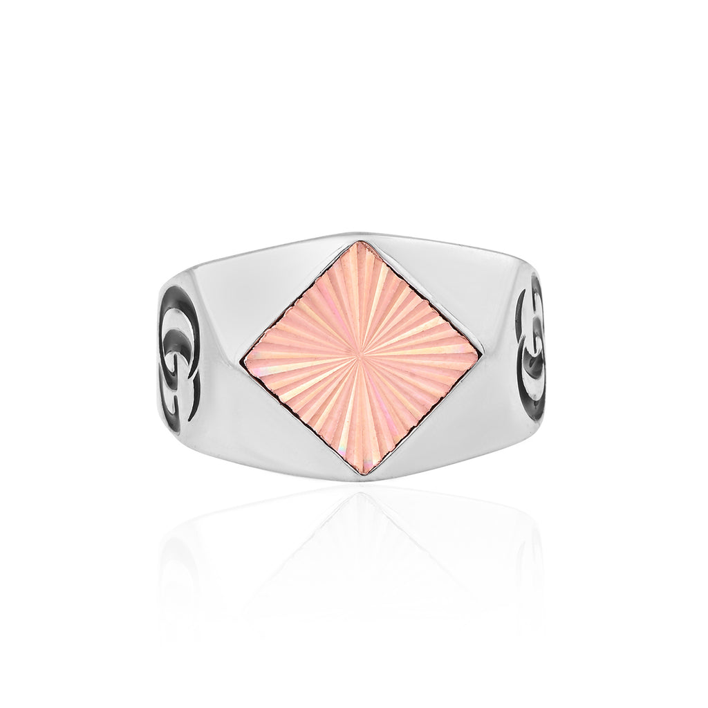 Dual-Tone Silver & Rose Gold Statement Ring - Flâneur Global® | FG | 925 Fine Silver Jewelry & Accessories 