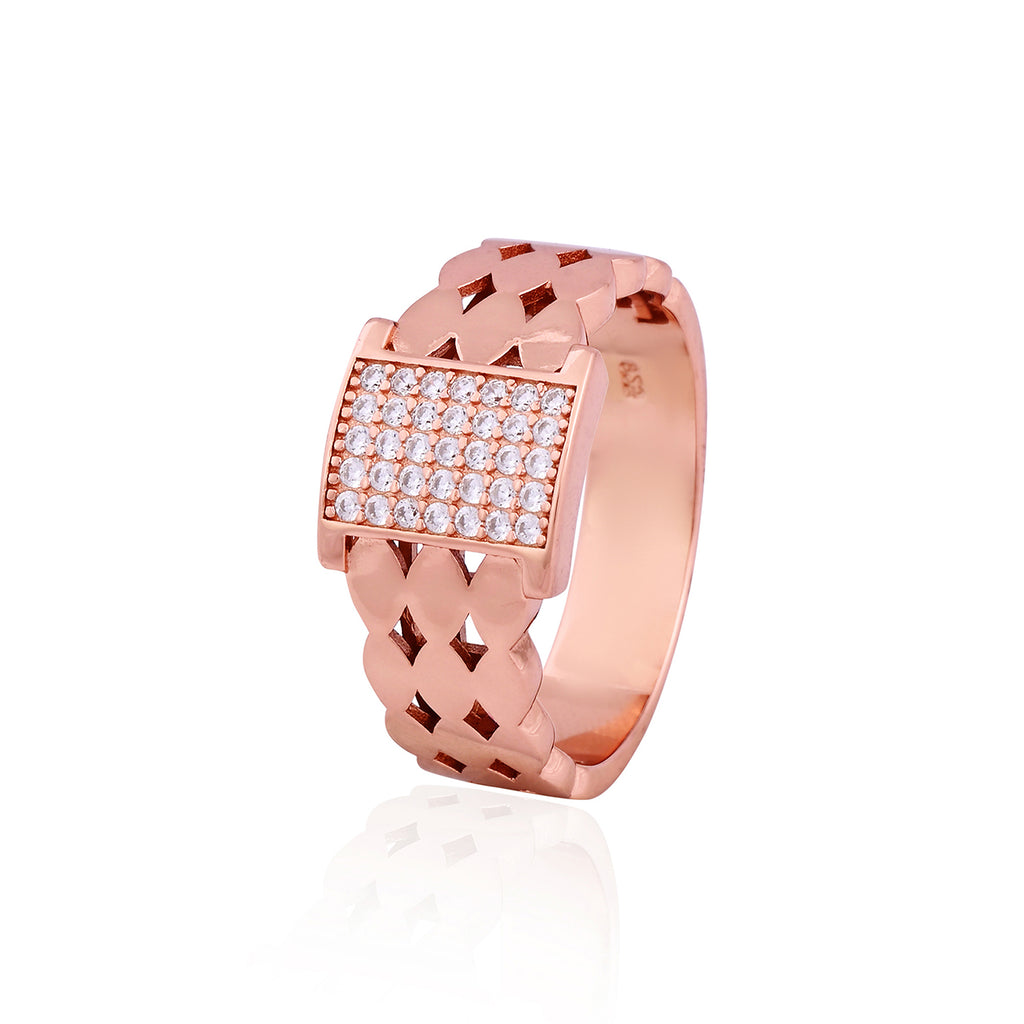 Silver Luxe Weave Ring