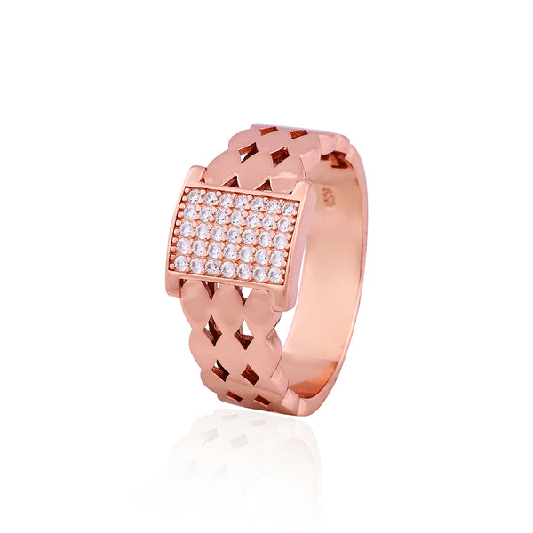 Silver Luxe Weave Ring