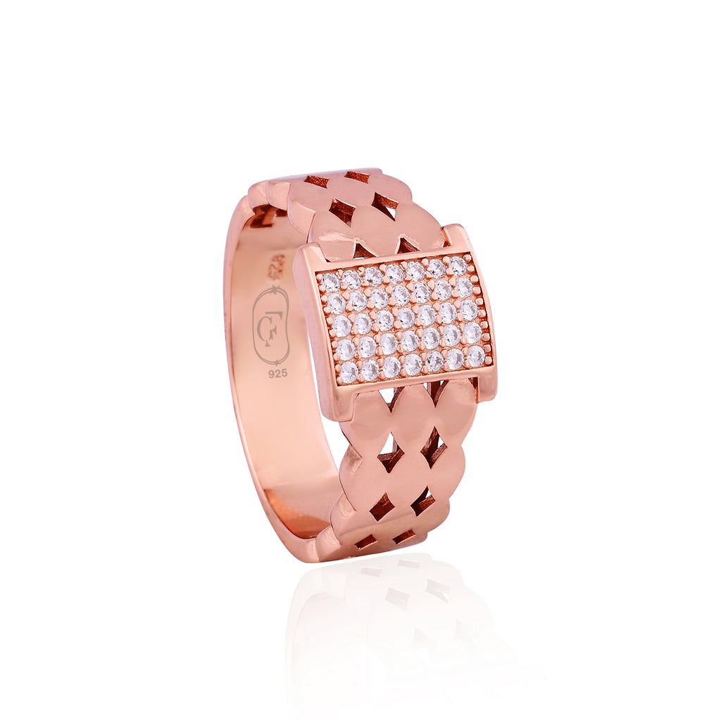 Silver Luxe Weave Ring - Flâneur Global® | FG | 925 Fine Silver Jewelry & Accessories 