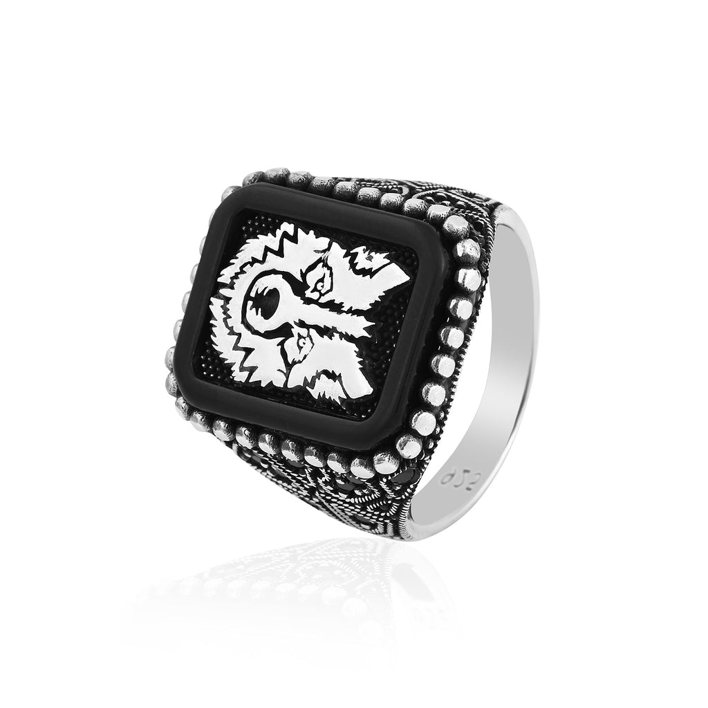 Wolf Emblem Ring - Flâneur Global® | FG | 925 Fine Silver Jewelry & Accessories 