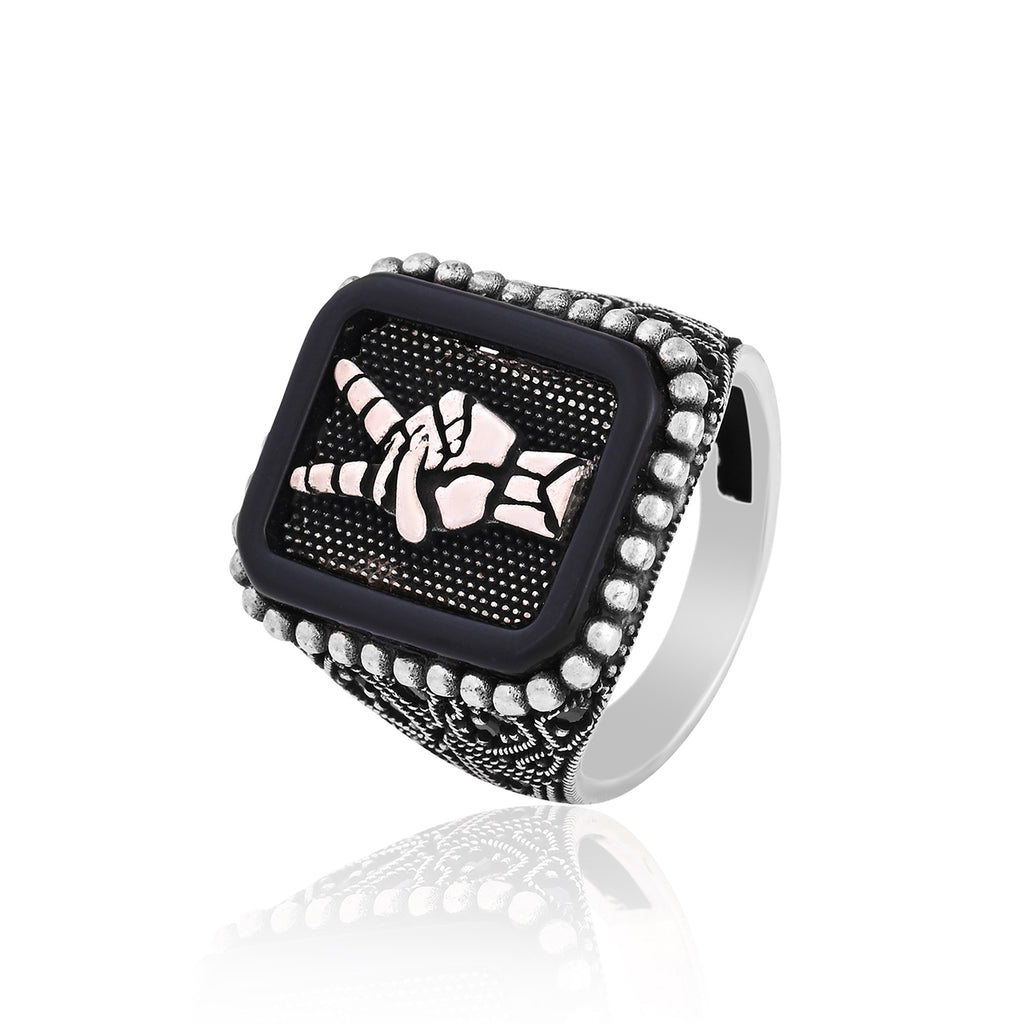 Silver Victory Hand Ring