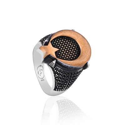 Silver Crescent Star Ring - Flâneur Global® | FG | 925 Fine Silver Jewelry & Accessories 
