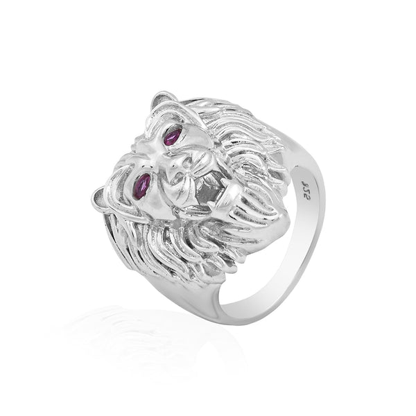 Sovereign Lion Silver Band