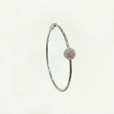 92.5 Fine Silver Sparkling Teardrop Centerpiece bracelet