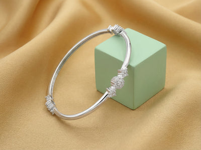 Prism Path Sculpted Pavé Bangle
