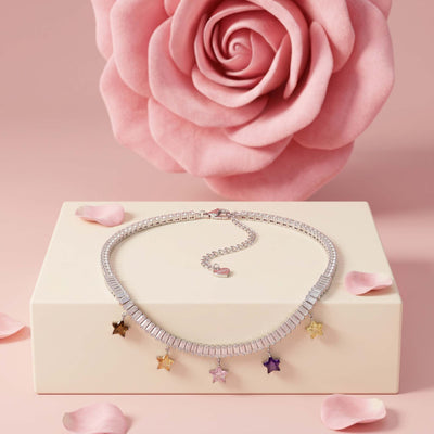 Cosmic Rainbow Starburst Choker