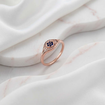 Ave Evil Eye Rose Gold Ring for her