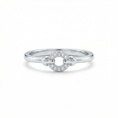 92.5 Fine Silver Dainty Floral Filigree Stackable Ring