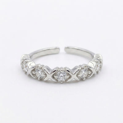 Stardust X-Link Pavé Toe Rings