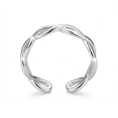 Serpentine Twist Minimalist Toe Rings