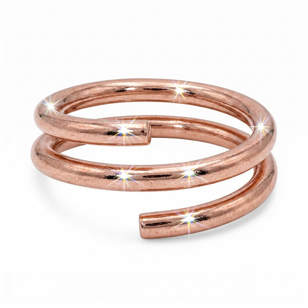 Rose Gold Dual-Band Minimalist Toe Rings