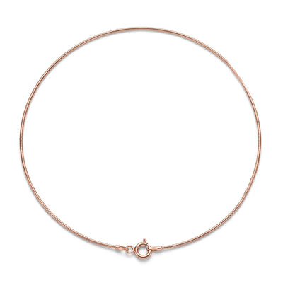 Delicate Rose Gold Box Chain for Women Minimalist Fine Silver Jewelry