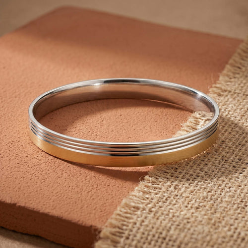 Dual-Tone Triple-Channeled Gents Kada