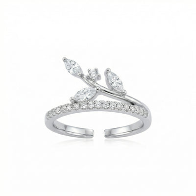 Stellar Arc Pavé Toe Rings