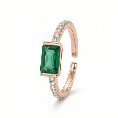 Emerald Grace Rose Gold Toe Rings