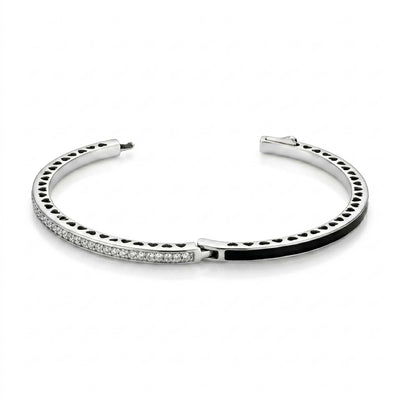 Antique Finish Pavé Zirconia Slim Kada