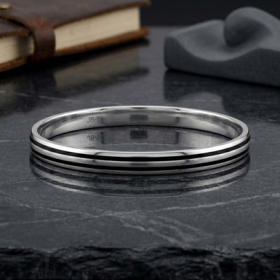 Midnight Stripe Minimalist Gents Kada
